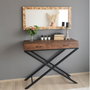 Hanah Home Espejo de Madera Maciza de Pino Nogal Z11050ES